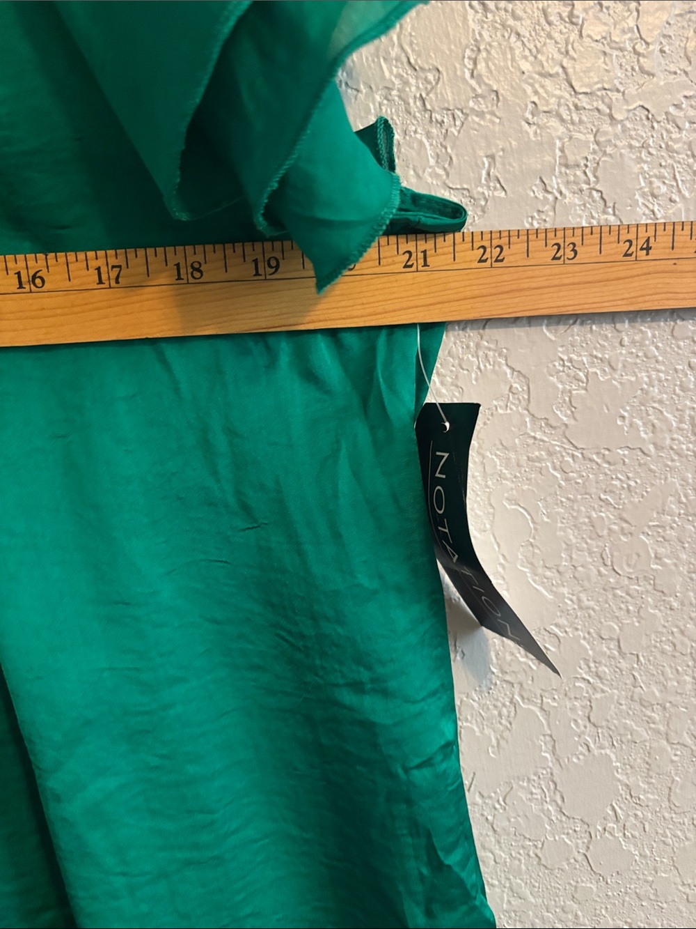 Notations Emerald Green Ruffled Sleeve Blouse - Picture 4 of 7